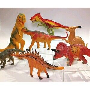 Lot Of 7 Dinosaurs Figures